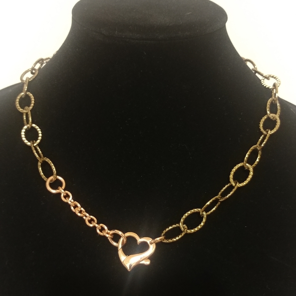 Diego Massimo Oval Heart Necklace